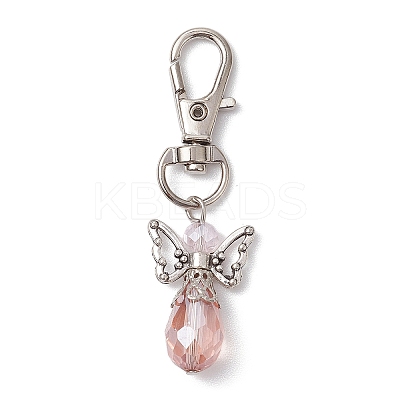 10Pcs Glass Pendant Decorations HJEW-JM02548-1