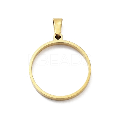 304 Stainless Steel Open Back Bezel Pendants STAS-Z091-05G-03-1