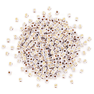Opaque Acrylic Beads MACR-TAG0001-07G-1