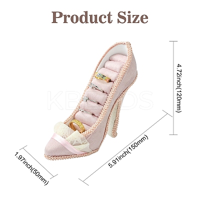 Resin High Heels Jewelry Rind Display Stands ST-CJ0034-05-1