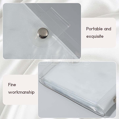2Pcs PVC Mini Photocard Holder Book AJEW-SP0002-20B-05-1