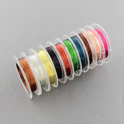 DIY Jewelry Findings Beading Wire Round Copper Craft Wire CWIR-S001-0.3mm-1