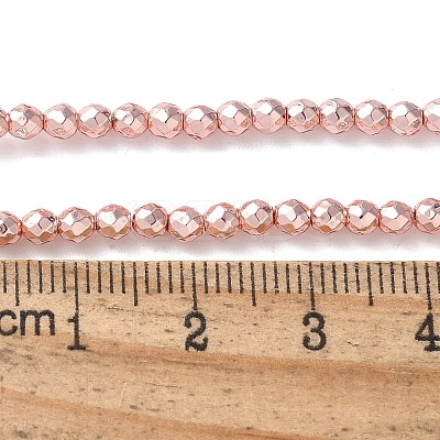Baking Paint Synthetic Non-Magnetic Hematite Beads Strands G-H020-K01-12-1