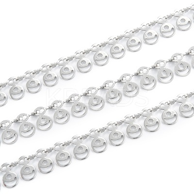Tarnish Resistant Handmade 304 Stainless Steel Link Chains CHS-M004-08P-1
