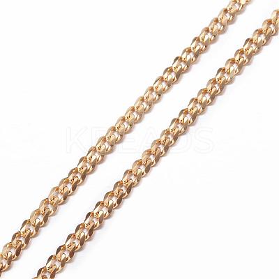 304 Stainless Steel Curb Chain Necklaces NJEW-P147-04G-1