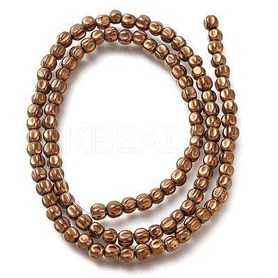 Electroplated Synthetic Non-magnetic Hematite Beads Strands G-C154-A01-01E-1