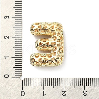 Rack Plating Brass Micro Pave Cubic Zirconia Pendants KK-Q790-01E-G-1