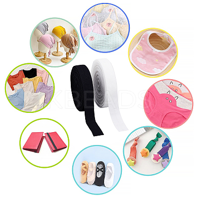 2Cards 2 Colors Flat Elastic Polyester Cord/Band OCOR-PH0001-59-1