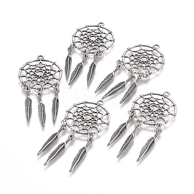 Tibetan Style Alloy Pendants X-TIBE-Q054-14TAS-NR-1