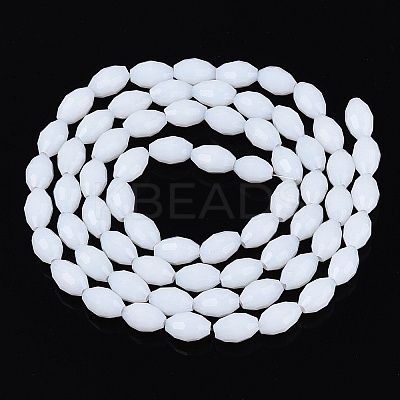 Opaque Solid Color Glass Beads Strands LS-GLAA-N071-01A-C01-1