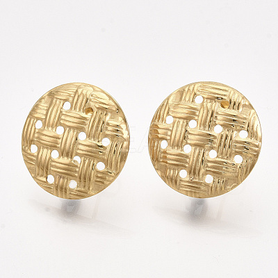 304 Stainless Steel Stud Earring Findings X-STAS-S079-49A-1