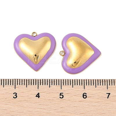 304 Stainless Steel Enamel Pendants STAS-P380-09G-02-1