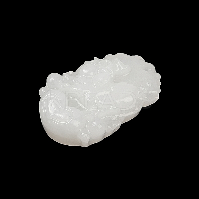 Natural White Jade Carved Pendants LS-G-S384-01L-1