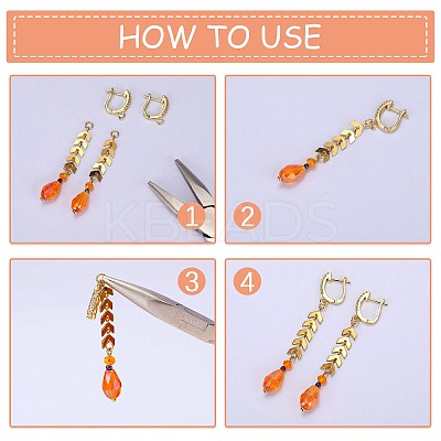 10Pcs Brass Micro Pave Clear Cubic Zirconia Hoop Earring Findings ZIRC-SZ0005-15-1