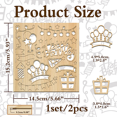 Wood Shaving Boards DIY-WH0548-008-1