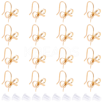 Wholesale Brass Earring Hooks and Plastic Ear Nuts 