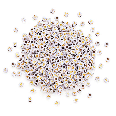 Opaque Acrylic Beads MACR-TAG0001-07A-1