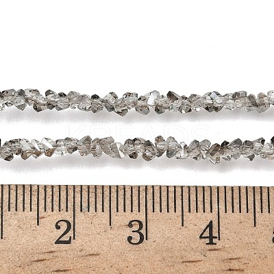 Electroplate Transparent Glass Beads Strands X-EGLA-P061-04C-PL01-1