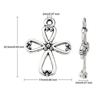 Tibetan Style Alloy Pendants X-LF1364Y-1