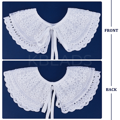 1Pc Detachable Polyester Lace Collars AJEW-GF0007-65-1