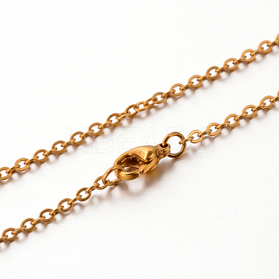 304 Stainless Steel Cable Chain Necklace STAS-M174-026G-1
