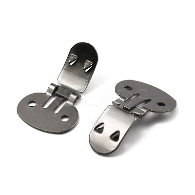 Iron Flat Blank Shoe Clips IFIN-WH0072-01A-B-1