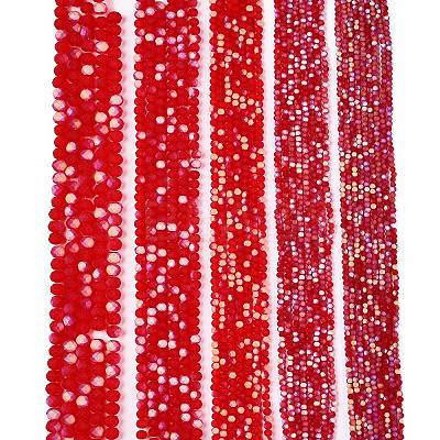 Transparent Glass Beads Strands EGLA-A044-T6mm-MB01-1