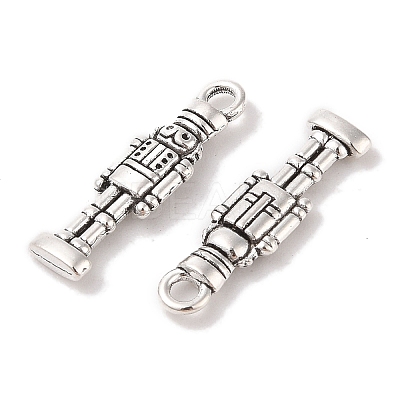 Tibetan Style Alloy Soldier Pendants X-TIBEP-GC160-AS-RS-1