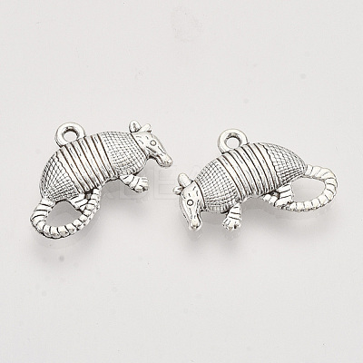 Tibetan Style Alloy Pendants X-TIBEP-T009-44AS-RS-1