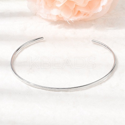 304 Stainless Steel Cuff Bangles BJEW-D388-01A-P-1