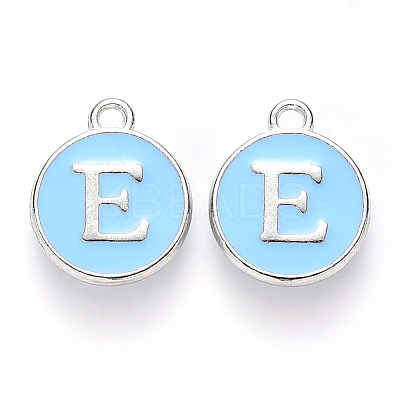 Platinum Plated Alloy Enamel Charms LS-ENAM-S118-04E-P-1