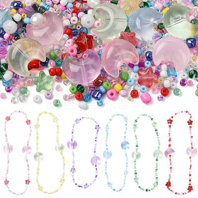 Mixed Styles Glass Beads Strands EGLA-FS0002-63E-1
