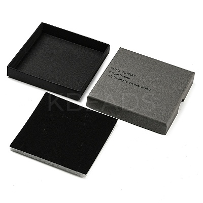 Square Cardboard Paper Jewelry Box CON-D014-02C-04-1