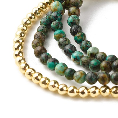 Love Mama Beads Stacking Stretch Bracelets Set for Mother's Day BJEW-JB07159-1