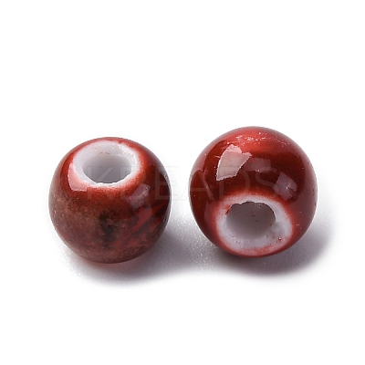 Bright Glazed Porcelain Beads PORC-D300-A05-1