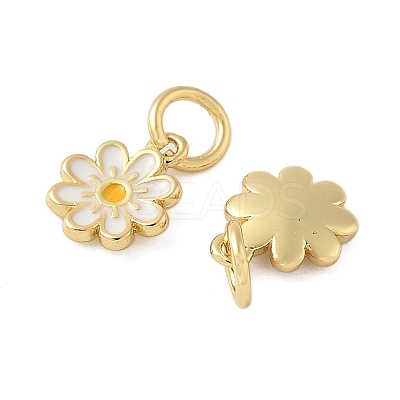 Brass Enamel Charms KK-C110-16A-01G-1