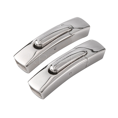 Tarnish Resistant 304 Stainless Steel Bayonet Clasps X-STAS-P158-01C-P-1