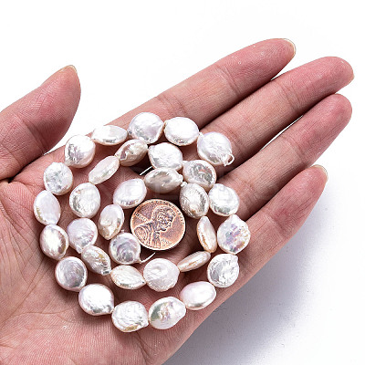 Natural Keshi Pearl Beads Strands PEAR-S018-02D-1