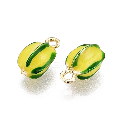 Alloy Enamel Charms ENAM-N056-404F-1