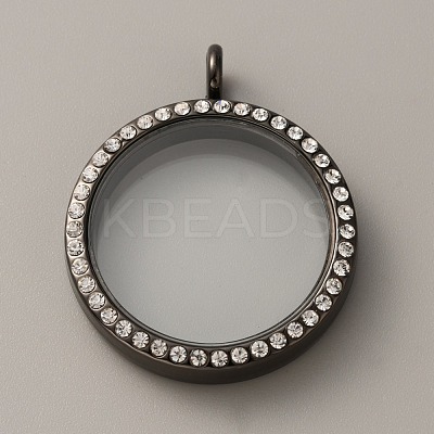 Alloy Crystal Rhinestone Locket Pendants FIND-WH0061-78EB-1