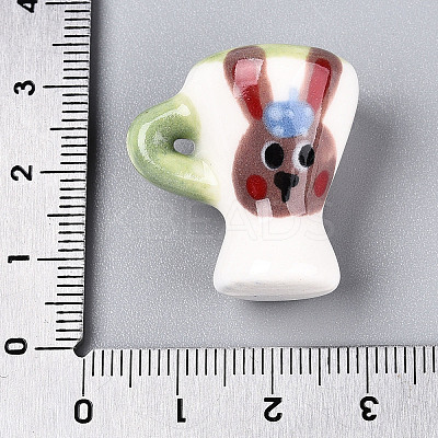 Handmade Porcelain Mug Cup Decoration PORC-T133-22E-1
