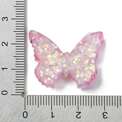 Spray Painted Resin Decoden Cabochons LS-RESI-C045-07E-1