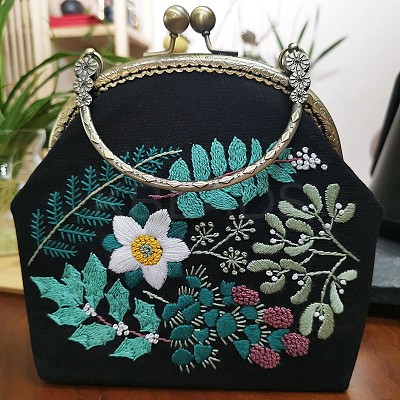 DIY Kiss Lock Coin Purse Embroidery Kit LS-PW22062830577-1