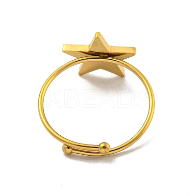 Adjustable 304 Stainless Steel Rings RJEW-B058-02G-10-1