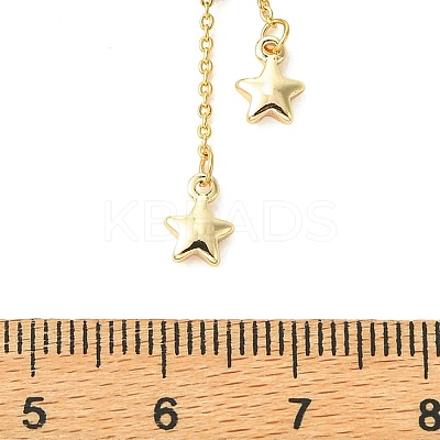 Adjustable Brass Cable Chains Finger Rings RJEW-TA00237-1