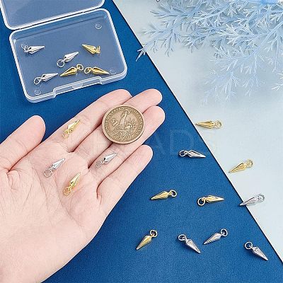20Pcs 2 Colors Brass Charms KK-HY0001-25-1