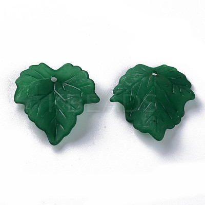 Autumn Theme Transparent Frosted Acrylic Pendants PAF002Y-29-1