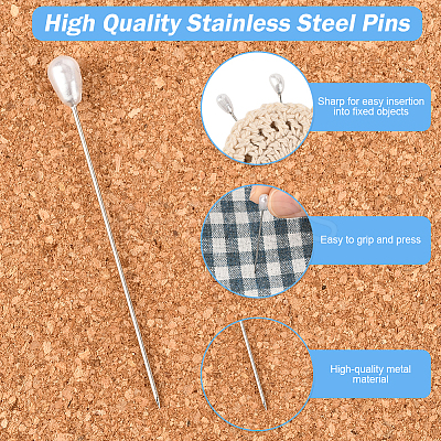 3 Bags 3 Styles Iron/Steel Pins FIND-SP0004-67-1