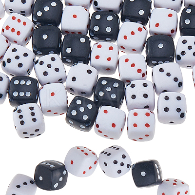 210Pcs 3 Colors Acrylic Beads FIND-HS0001-45-1