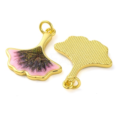 Brass Enamel Pendants KK-S401-13G-1